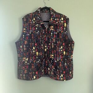 UbU Pack Your Personality Reversible Multicolor Vest Size XL